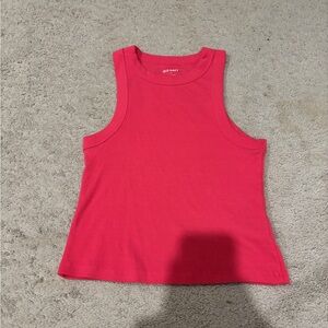 Pink semi-cropped tank